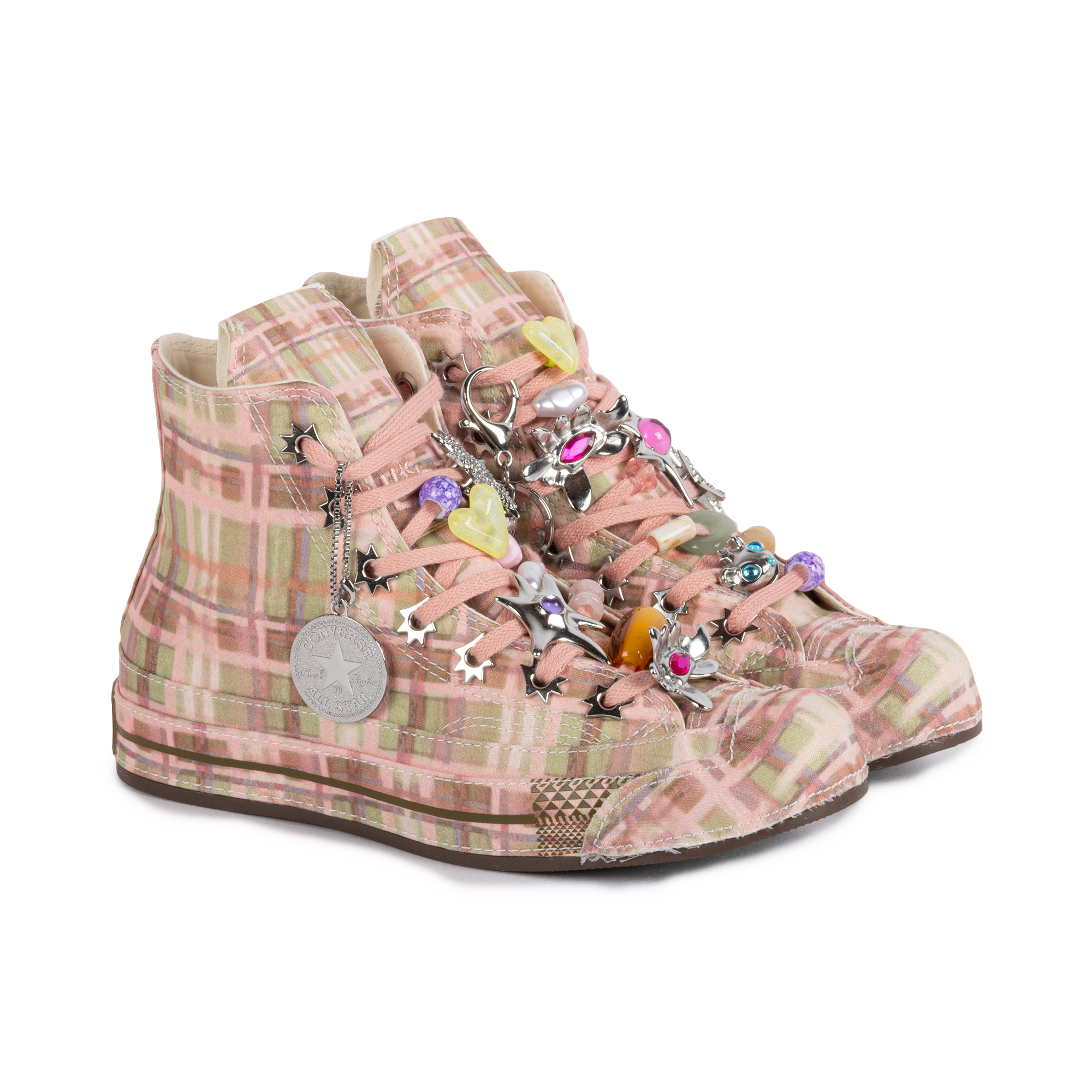 Collina Strada x Converse Women's Chuck 70 HI Mellow Rose/Fir Gr/Spinach