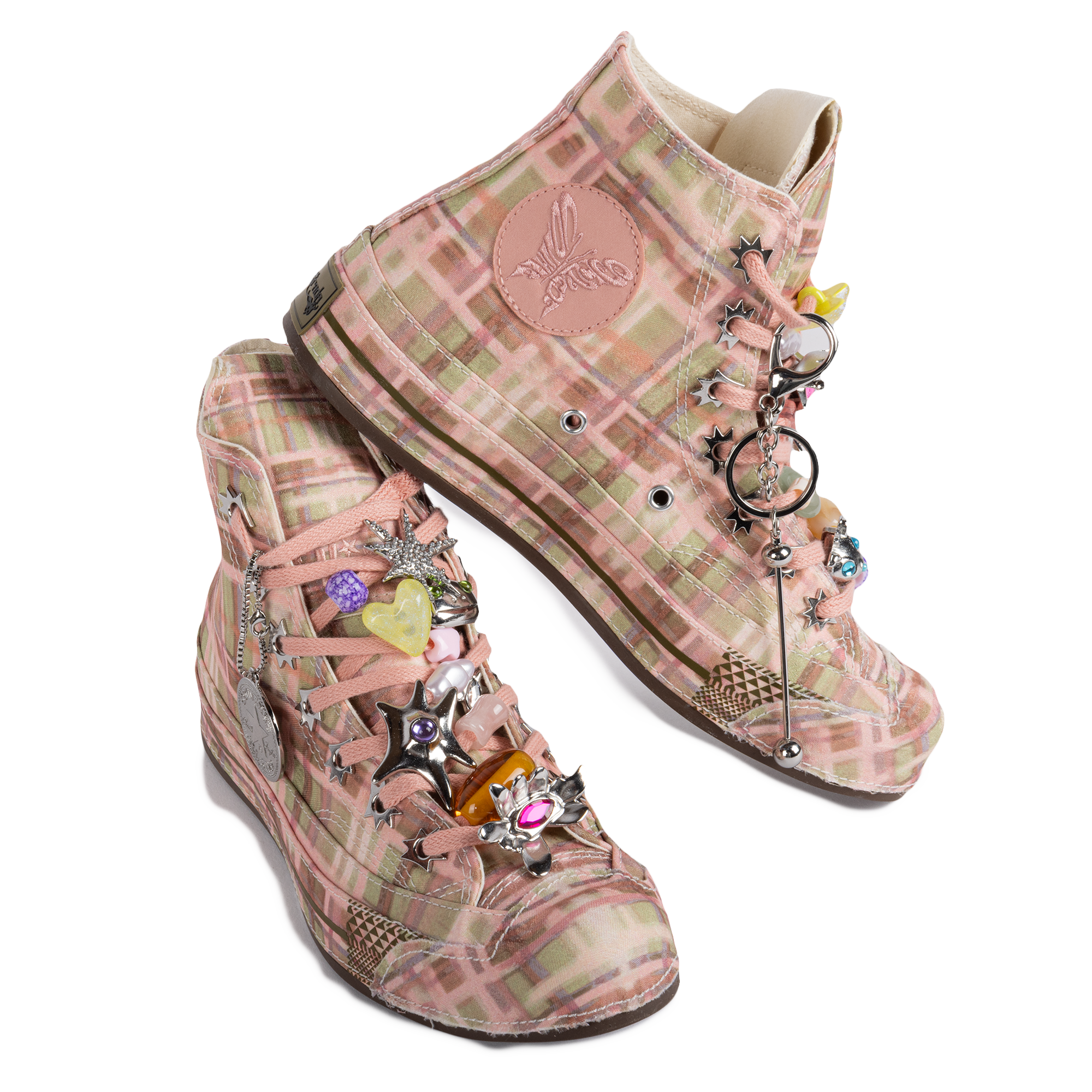 Collina Strada x Converse Women's Chuck 70 HI Mellow Rose/Fir Gr/Spinach