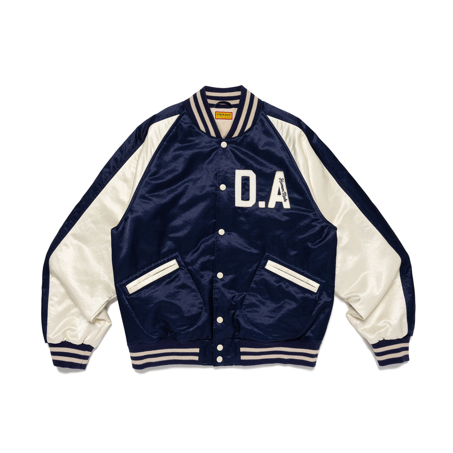 Human Made Satin Stadium Jacket Navy HM29JK020N