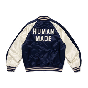 Human Made Satin Stadium Jacket Navy HM29JK020N