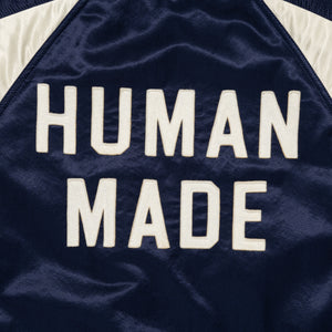 Human Made Satin Stadium Jacket Navy HM29JK020N