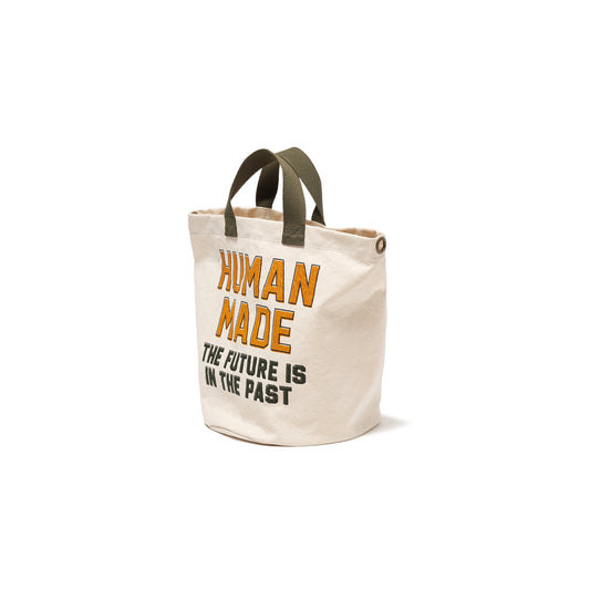 Human Made Canvas Tote Small White HM29GD056