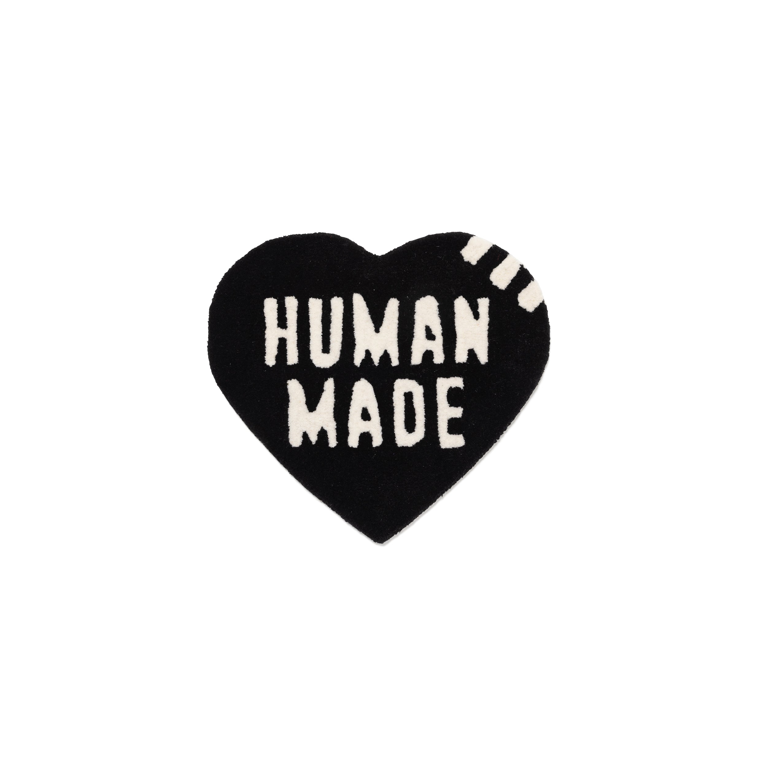 Human Made Heart Rug Small Black HM29GD072B