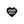 Human Made Heart Rug Small Black HM29GD072B