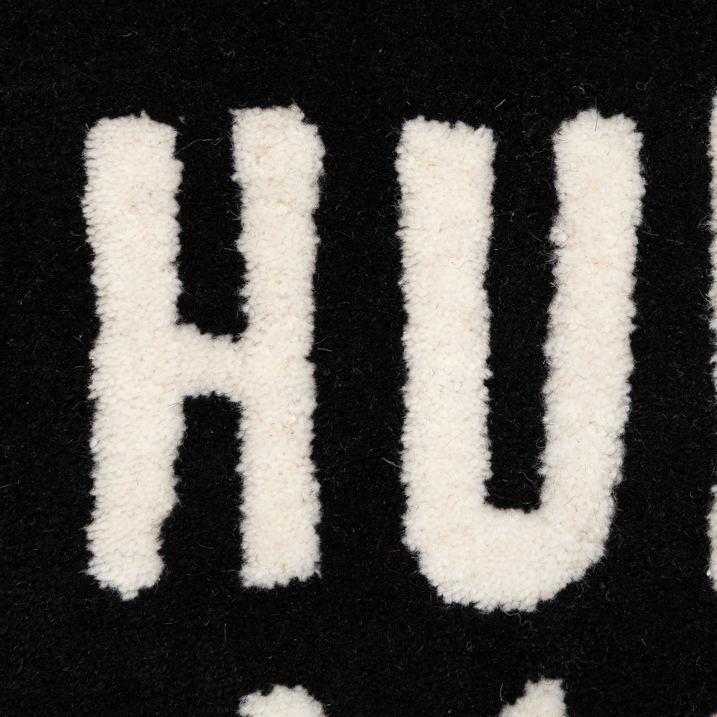 Human Made Heart Rug Small Black HM29GD072B