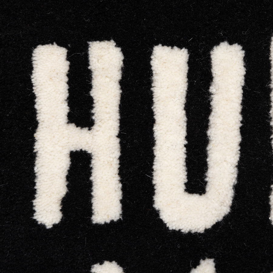 Human Made Heart Rug Small Black HM29GD072B