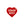 Human Made Heart Rug Small Red HM29GD072R