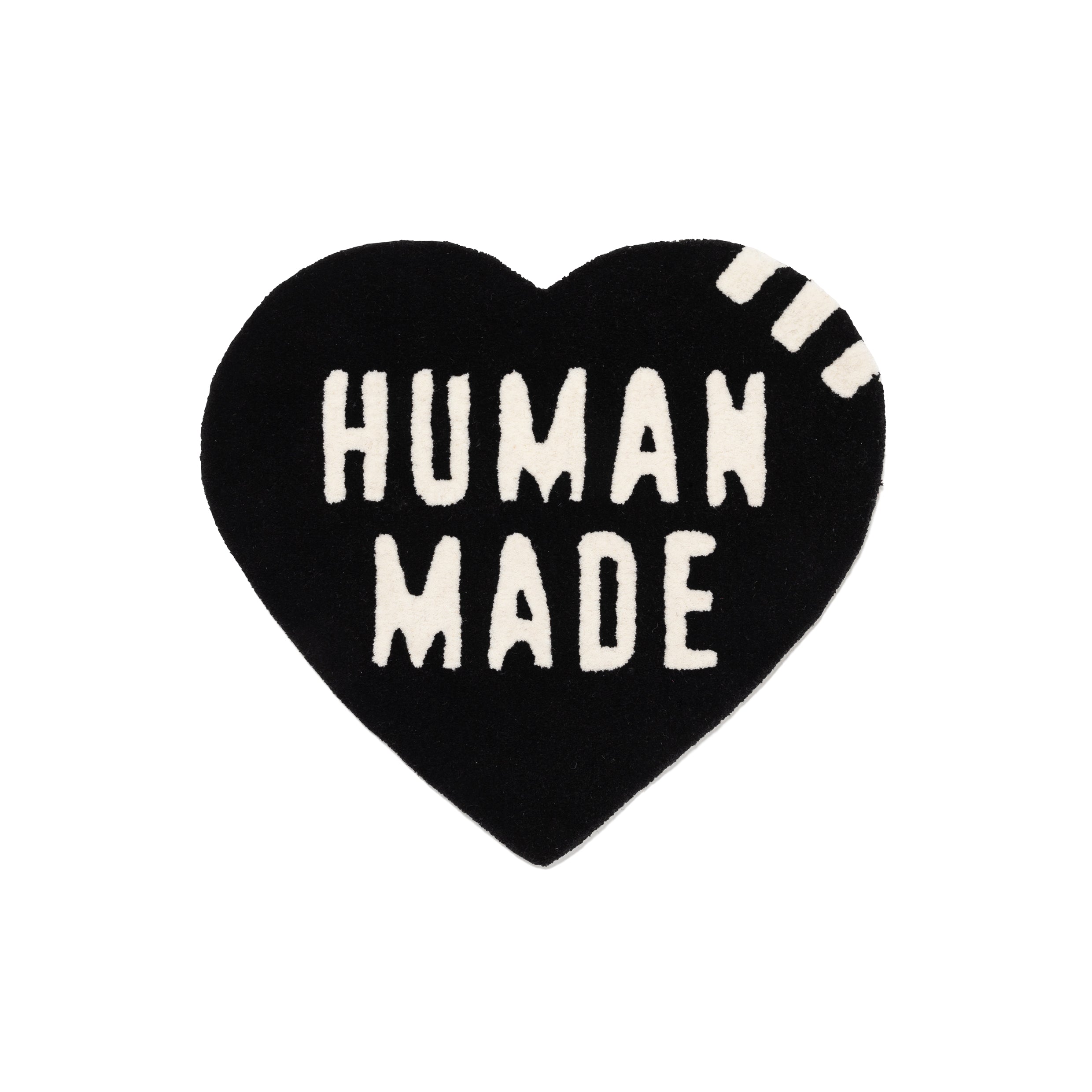 Human Made Heart Rug Medium Black HM29GD073B