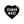 Human Made Heart Rug Medium Black HM29GD073B