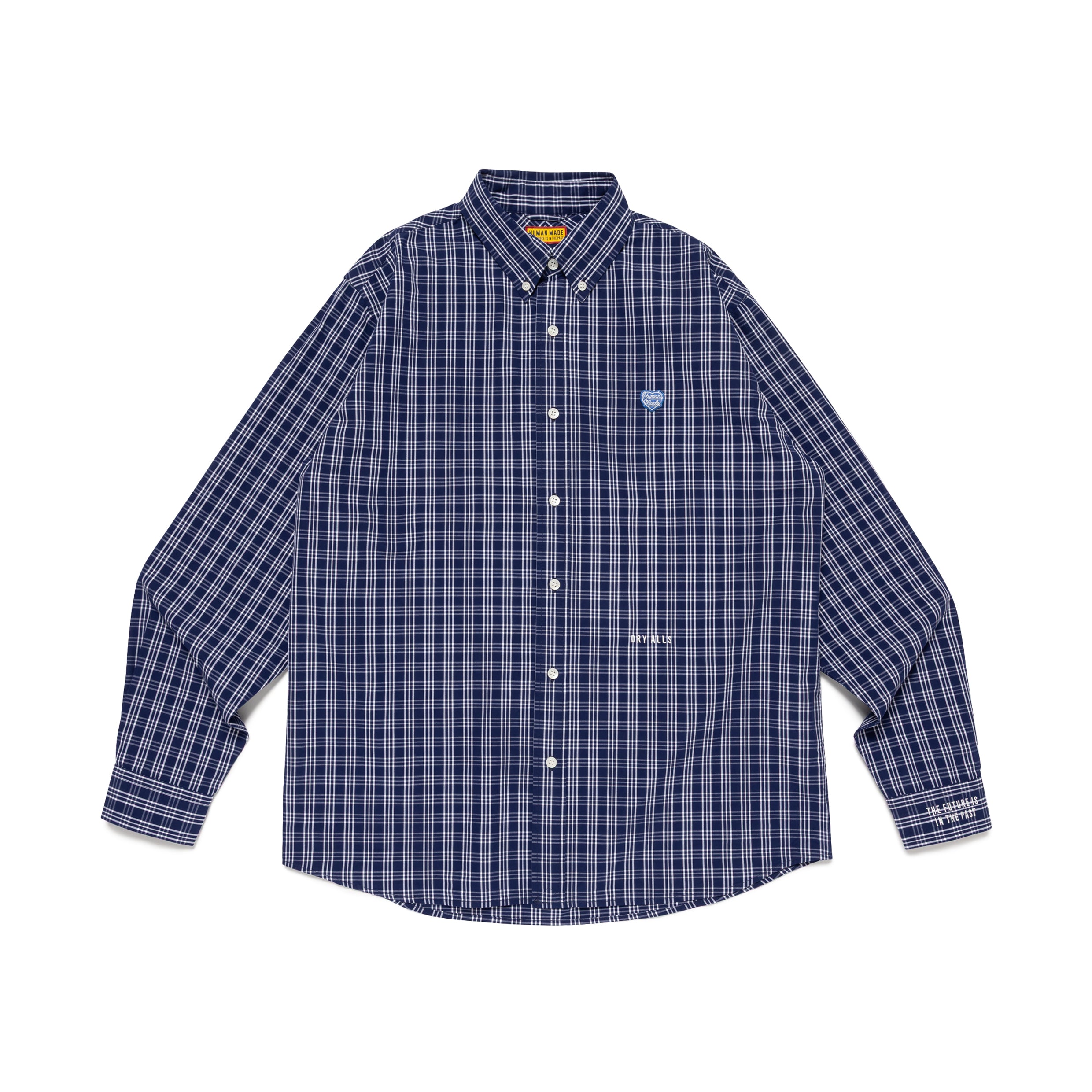 Human Made Check BD Shirt Navy HM29SH012N