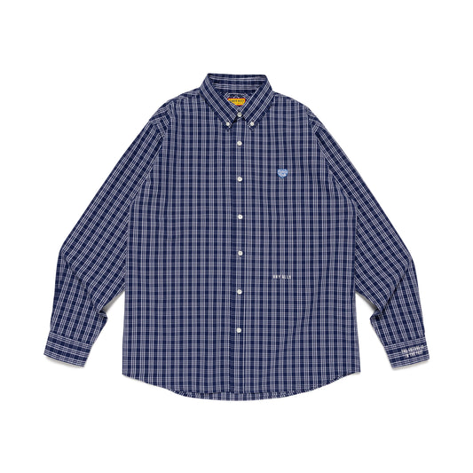 Human Made Check BD Shirt Navy HM29SH012N