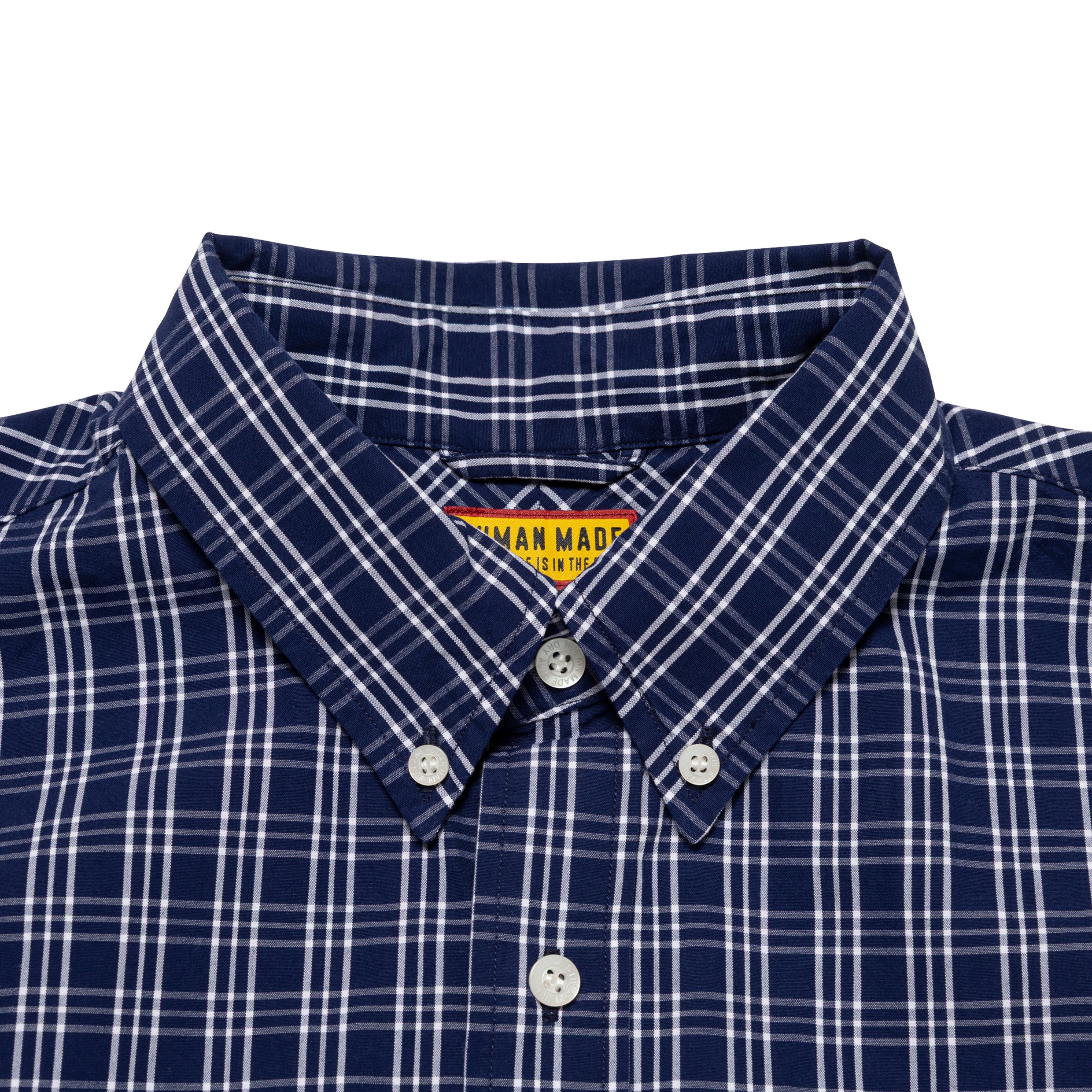 Human Made Check BD Shirt Navy HM29SH012N