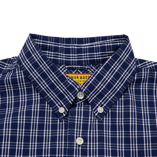Human Made Check BD Shirt Navy HM29SH012N