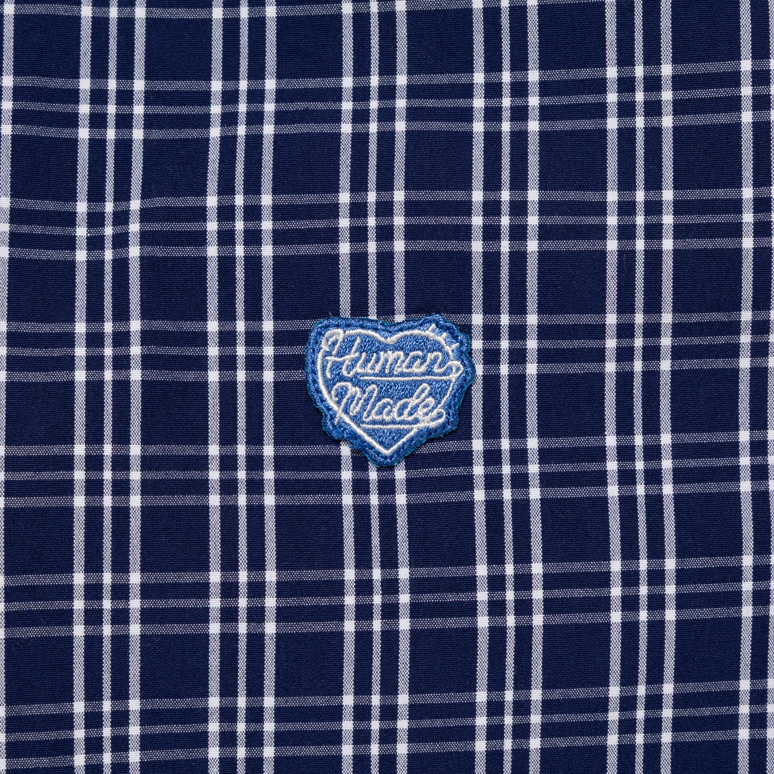 Human Made Check BD Shirt Navy HM29SH012N