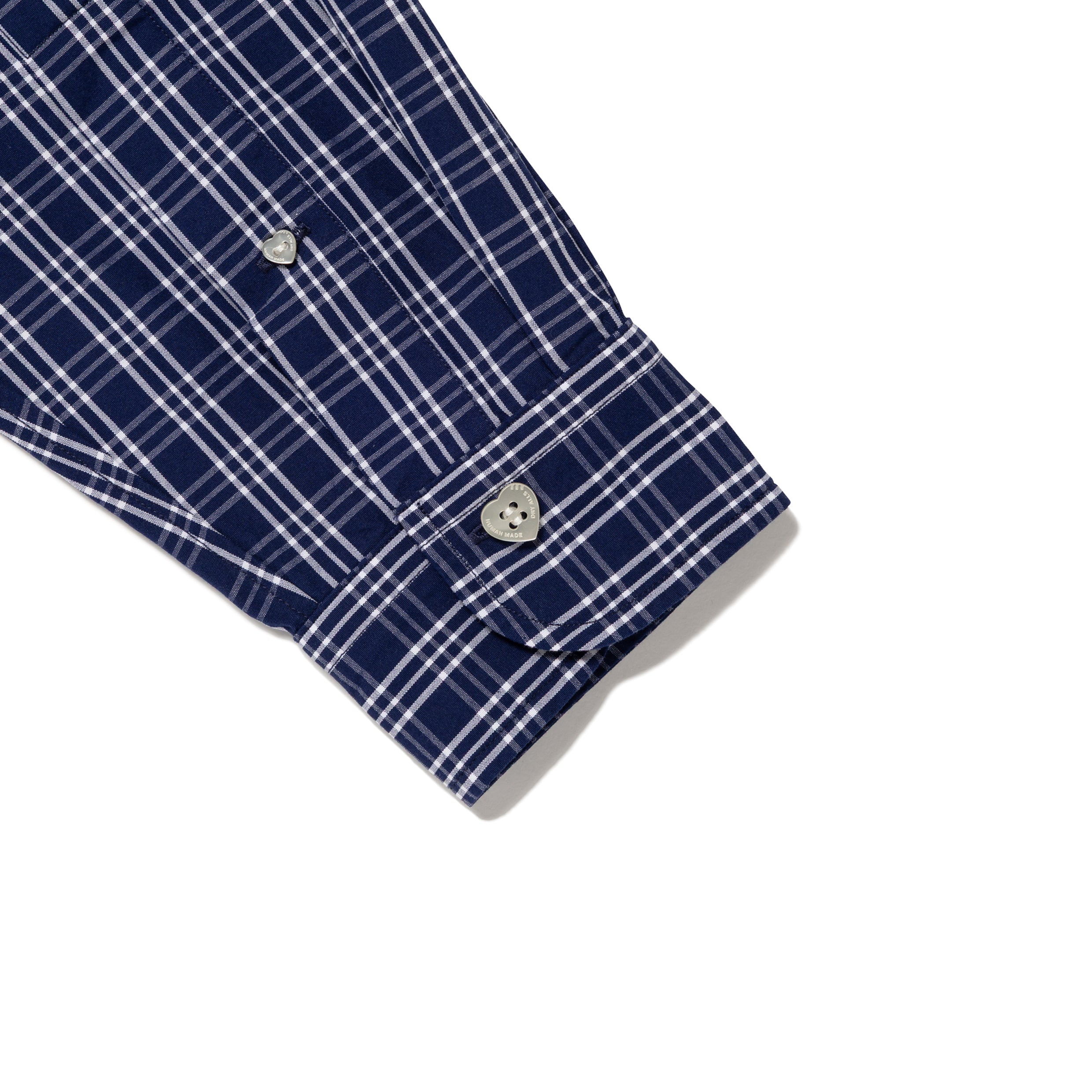 Human Made Check BD Shirt Navy HM29SH012N