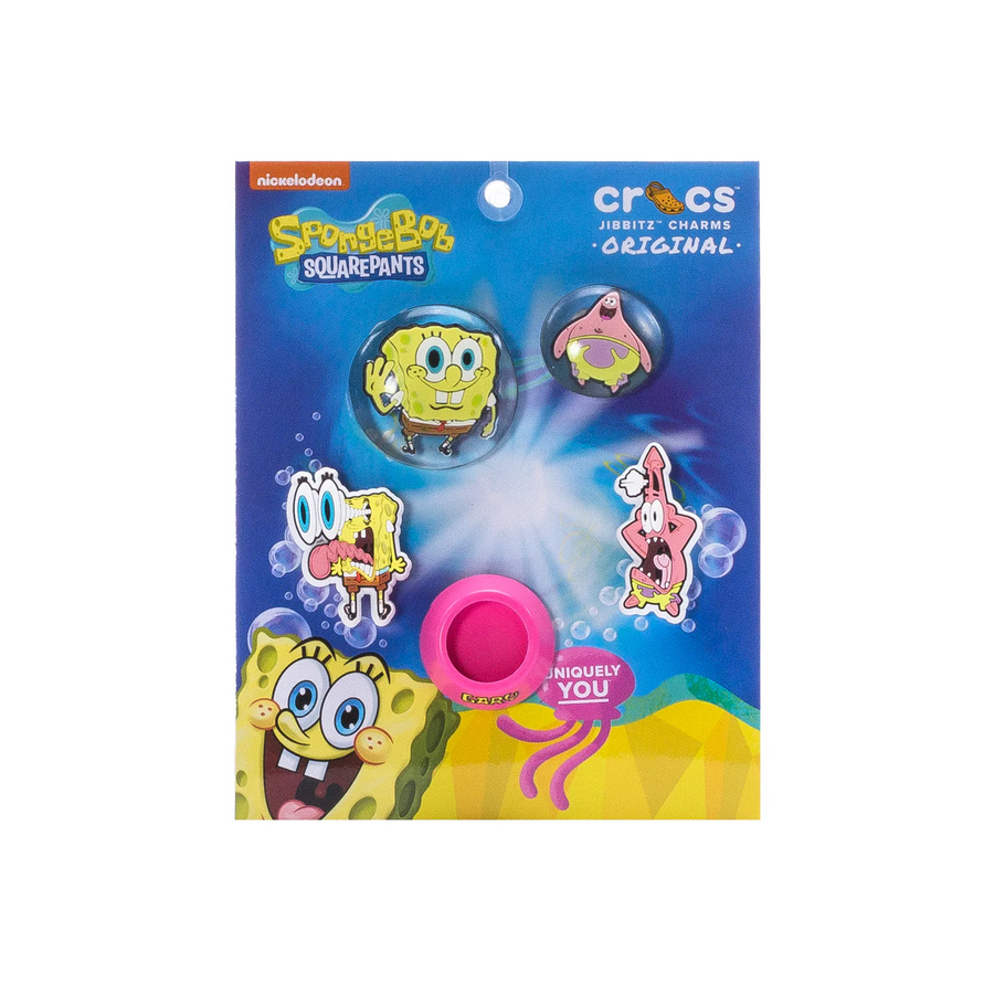 Crocs Spongebob Bubble 5Pck Jibbitz Charms 10013556 Laced