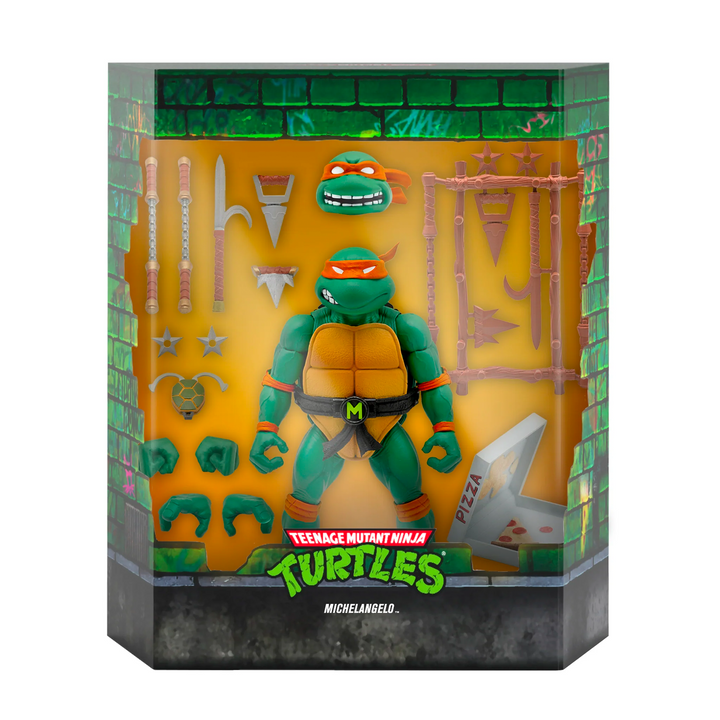 Super7 Teenage Mutant Ninja Turtles Ultimates Michelangelo