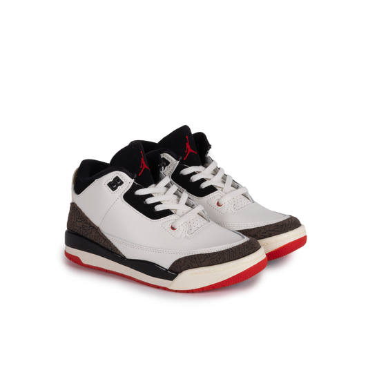 Nike Jordan 3 Retro (PS) "World's Best" Sail/Black/Univ Red/Pale Ivory DM0966-103