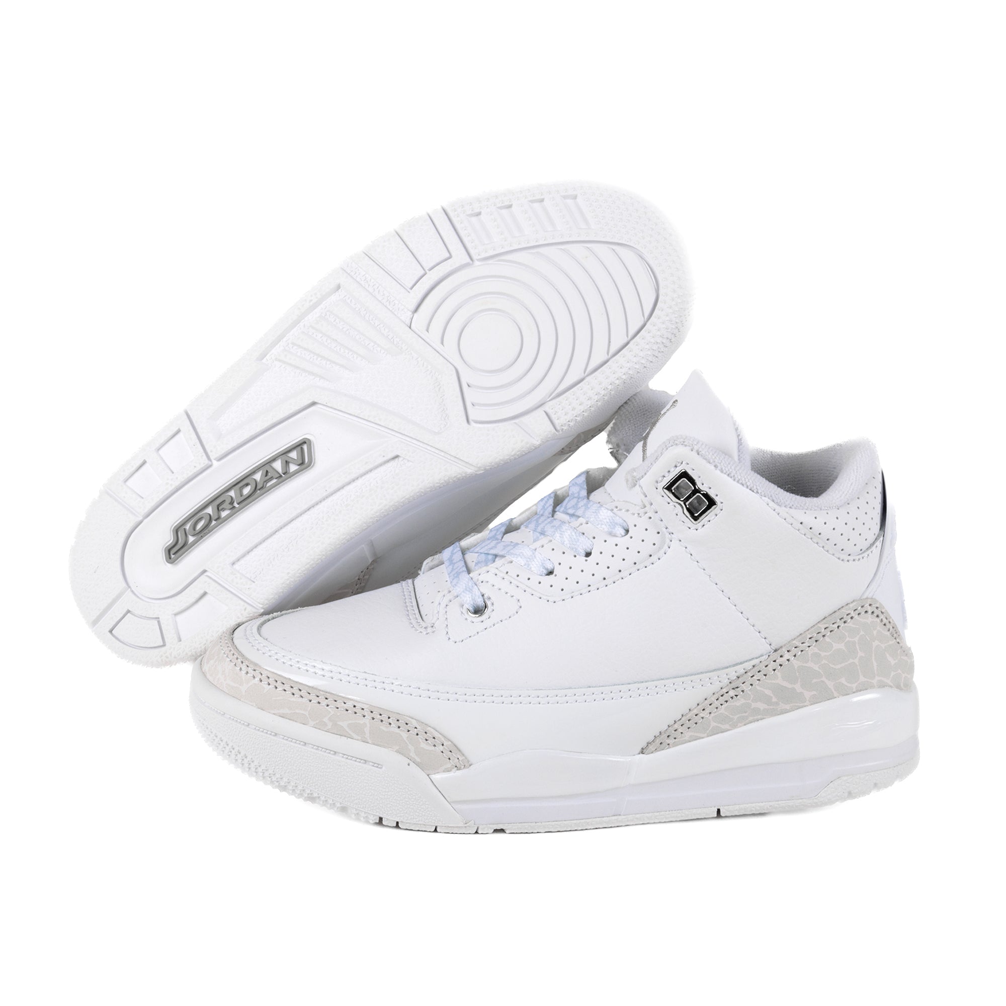 Nike Air Jordan 3 Retro (PS) White/Metallic Silver/White DM0966-111