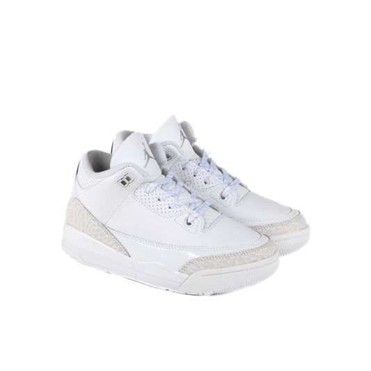 Nike Air Jordan 3 Retro (PS) White/Metallic Silver/White DM0966-111