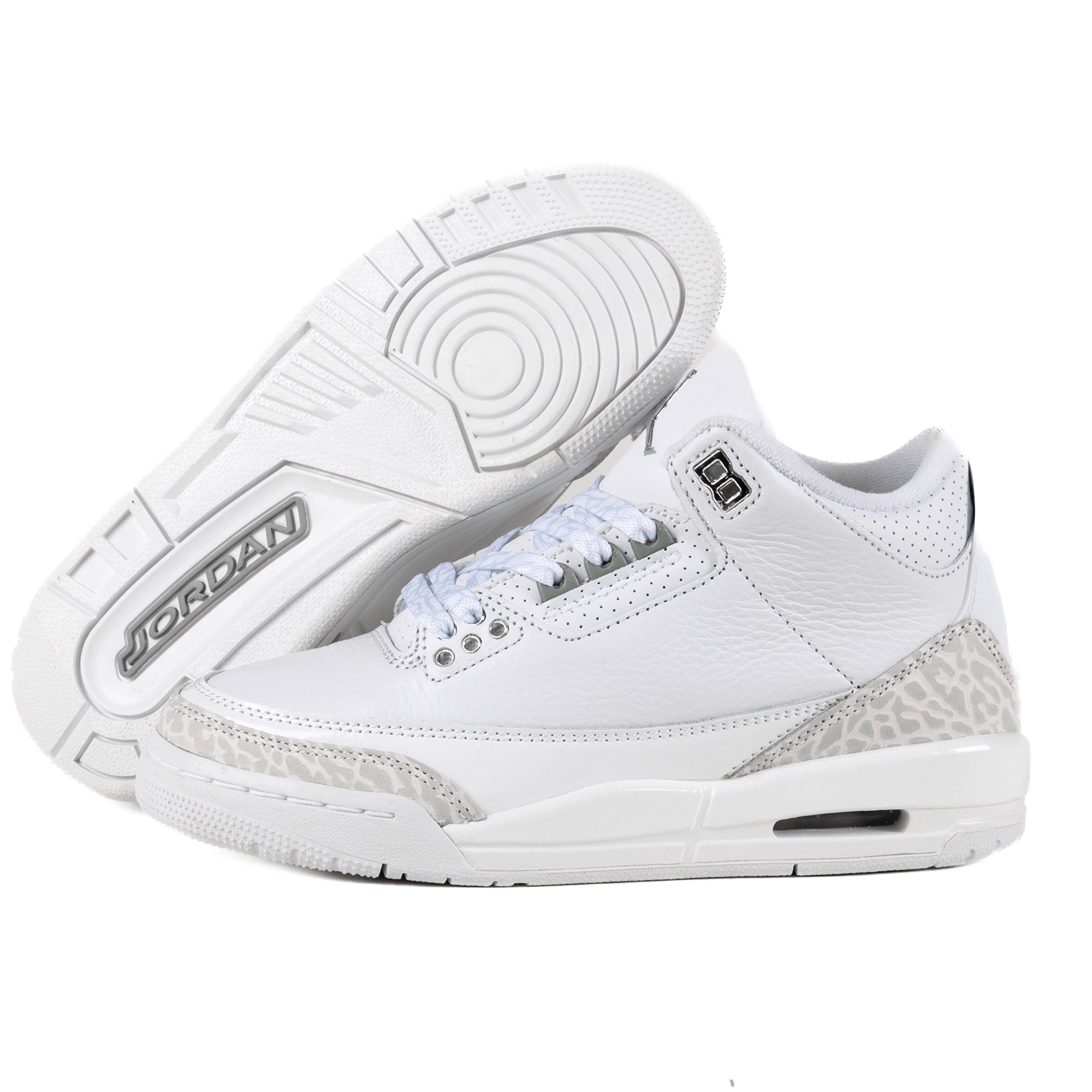 Nike Air Jordan 3 Retro (GS) White/Metallic Silver/White DM0967-111