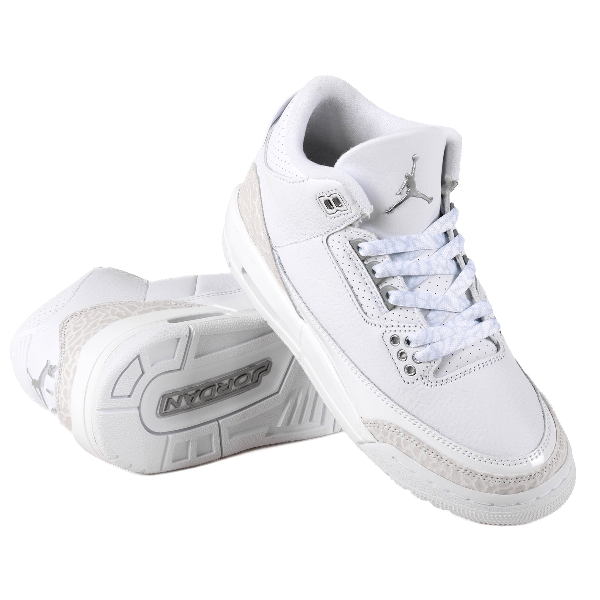 Nike Air Jordan 3 Retro (GS) White/Metallic Silver/White DM0967-111