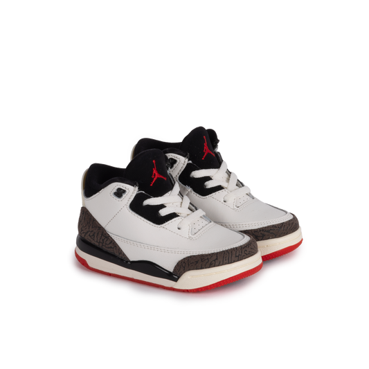 Nike Jordan 3 Retro (TD) "World's Best" Sail/Black/Univ Red/Pale Ivory DM0968-103