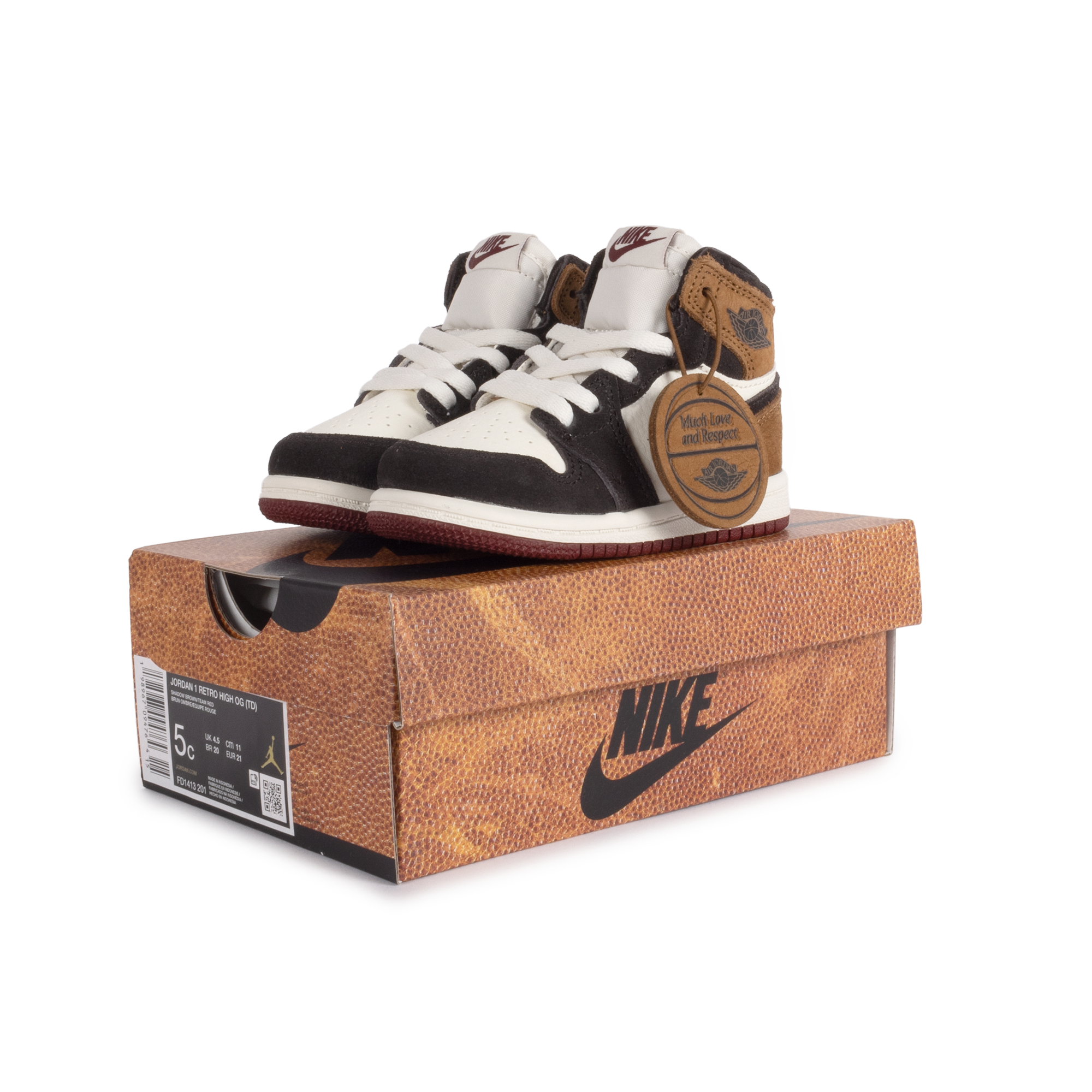 Nike Air Jordan 1 Retro High OG "Love Letter" (TD) Shadow Brown/Multi/Color FD1413-201