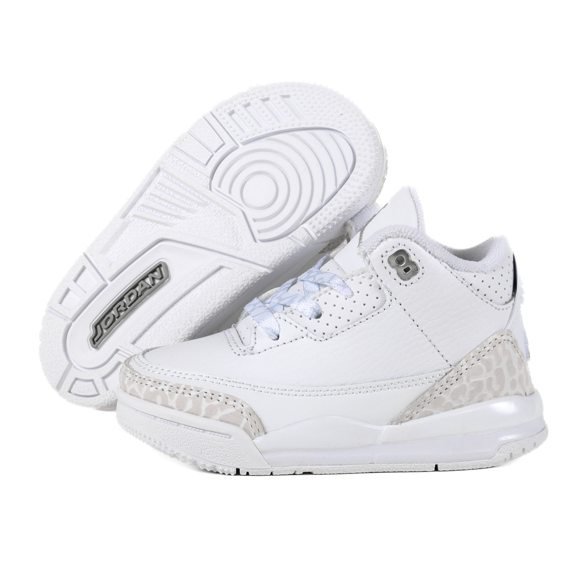 Nike Air Jordan 3 Retro (TD) White/Metallic Silver/White DM0968-111