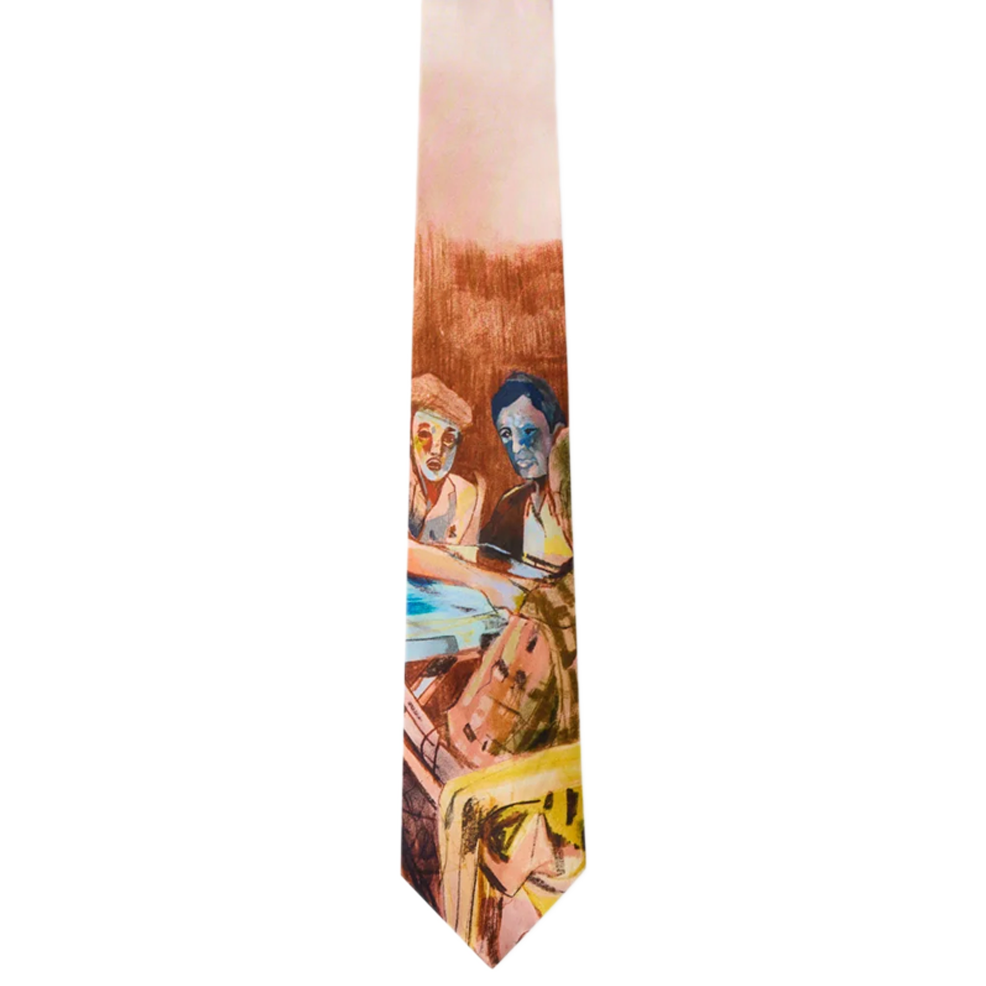 Kidsuper Dominos Painting Silk Tie