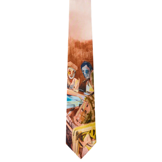 Kidsuper Dominos Painting Silk Tie