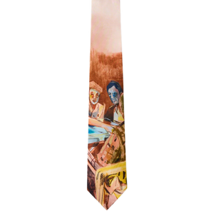 Kidsuper Dominos Painting Silk Tie