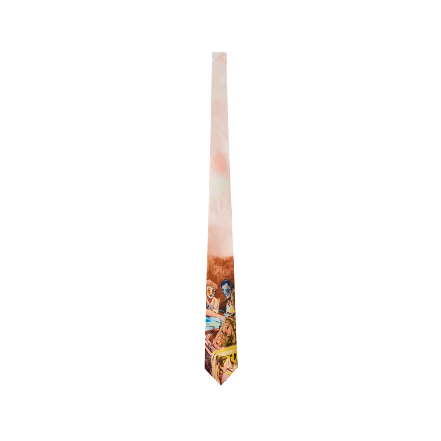 Kidsuper Dominos Painting Silk Tie