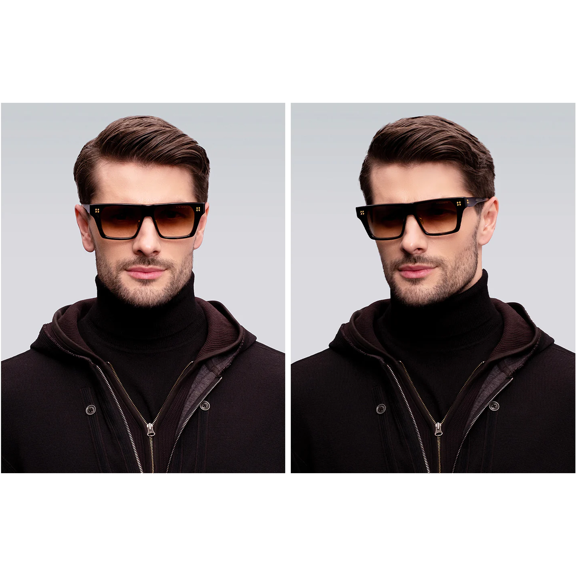 Dita Venzyn Ink Swirl w/ Dark Brown to Clear Gradient DTS720-A-01