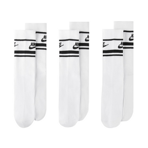 Nike Sportswear Dri-Fit Everyday Essential Crew Socks (3 Pairs) White/Black/Black DX5089-103