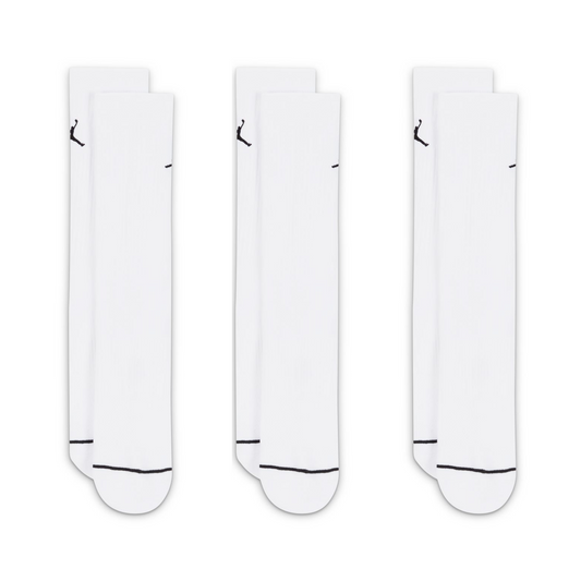 Nike Jordan Everyday Crew Socks (3 Pairs) White/Black DX9632-100