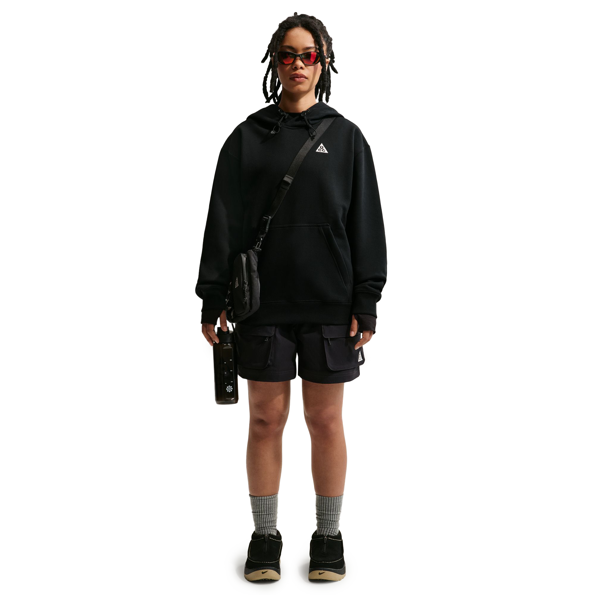 Nike ACG "Tuff Fleece" Pullover Hoodie Black/Anthracite/Summit White DZ3392-011