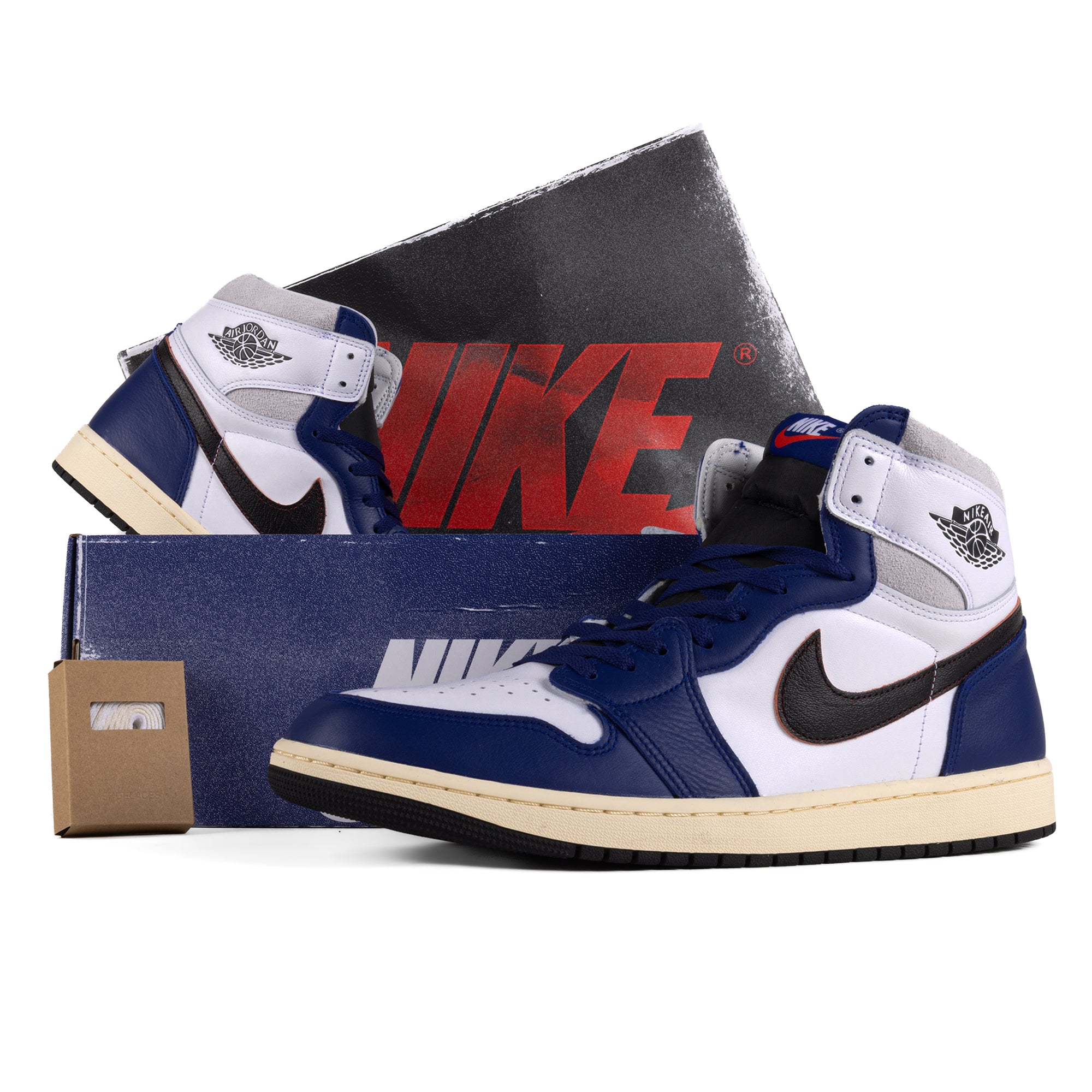 Nike Air Jordan 1 Retro High OG White/Black/Neutral Grey/Deep Royal Blue DZ5485-100