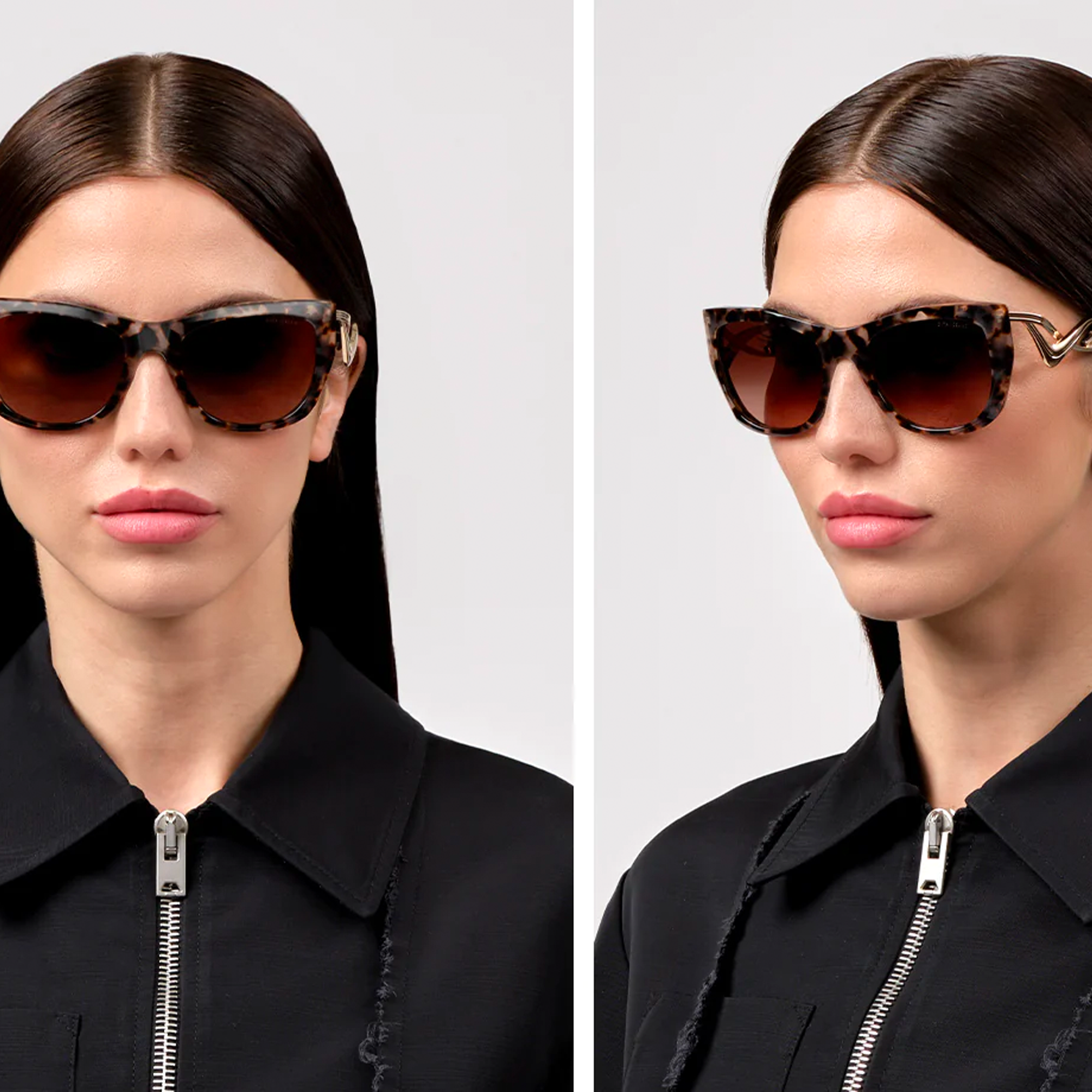 Dita Icelus Cream Tortoise White Gold Frame w/ Dark to Light Brown Gradient Lens DTS438-A-03