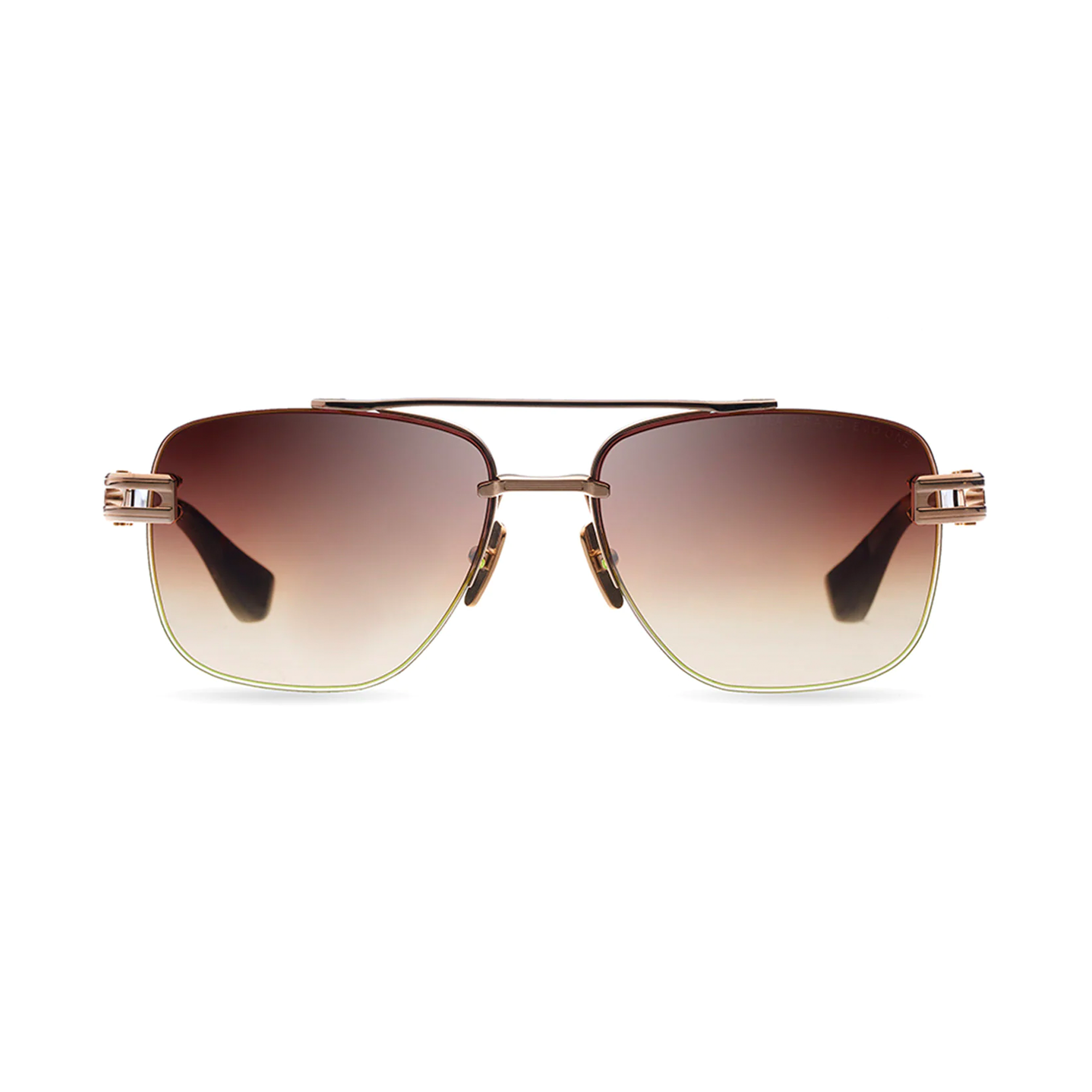 Dita Grand-Evo One White Gold/Brown Frame w/ Dark Brown to