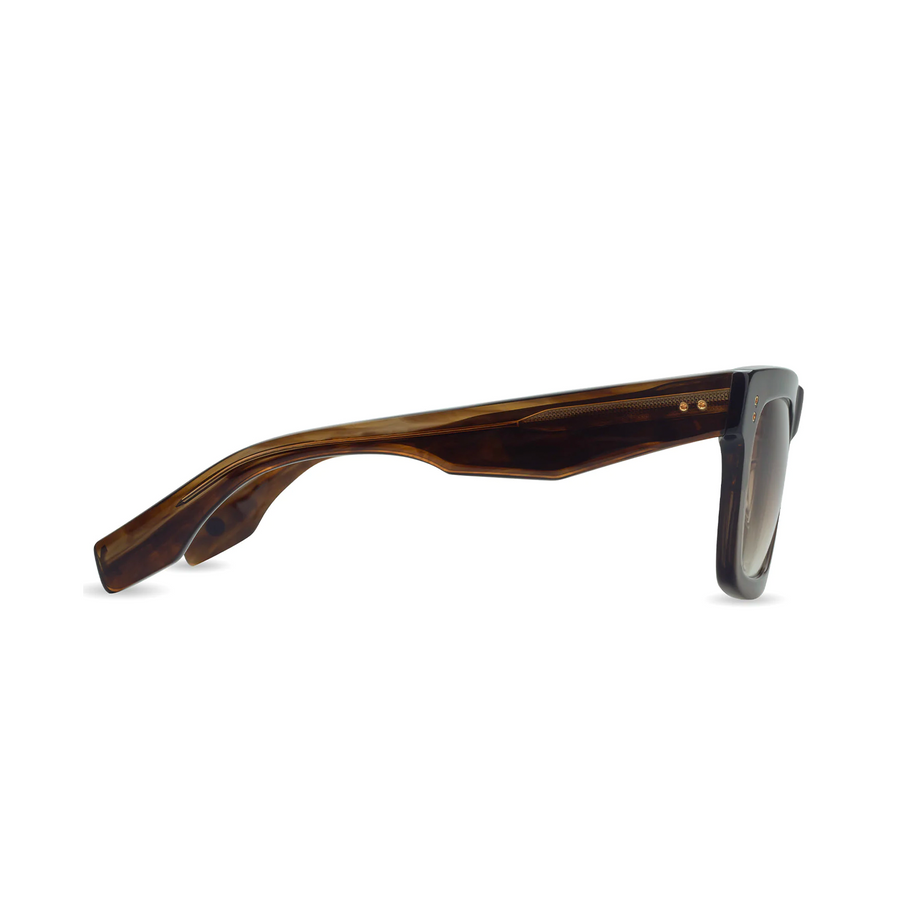 Dita Mastix Brown Swirl to Crystal Brown Frame w/ Dark Brown to Clear Gradient DTS712-A-02
