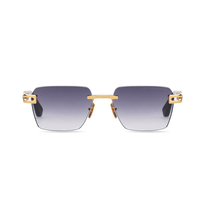 Dita | Meta-Evo One | Yellow Gold - Ink Swirl Frame w/ Grey To Clear Gradient Lens | DTS147-A-01