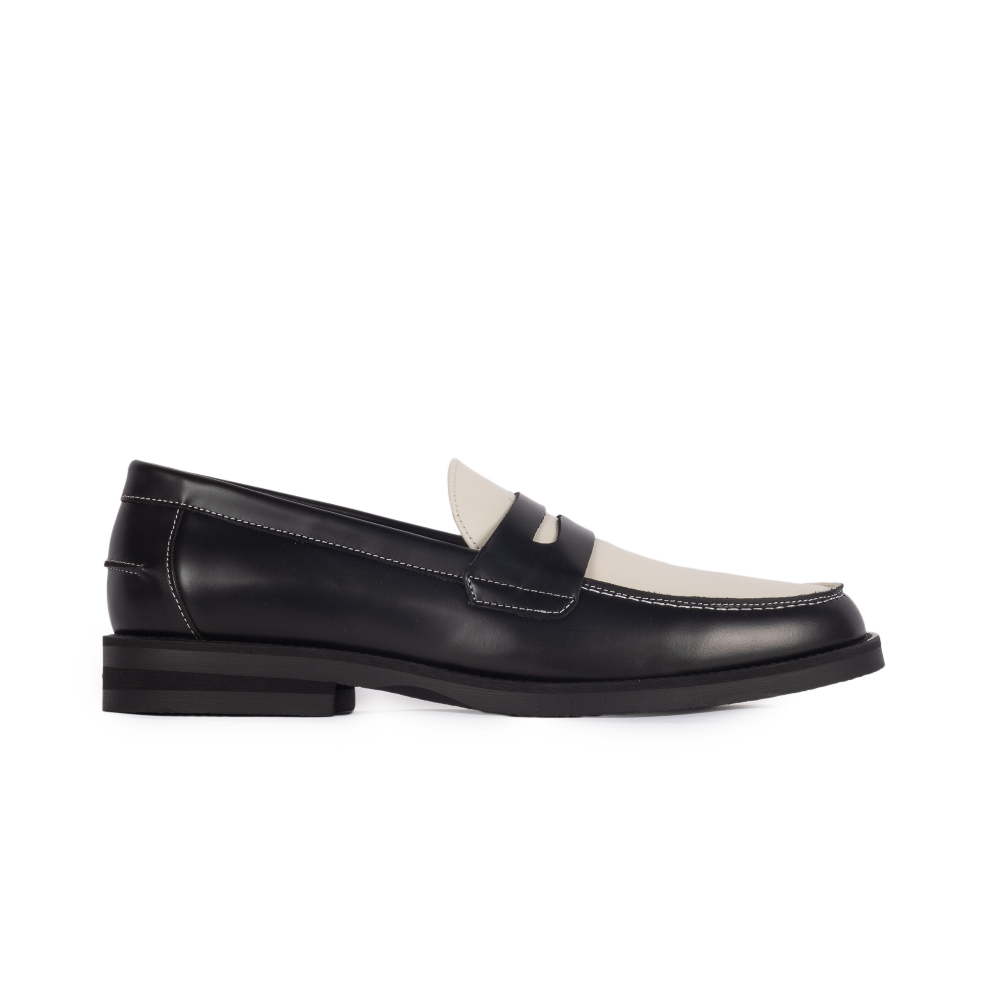 Duke + Dexter Wilde Black/White Penny Loafer PWBWPEN