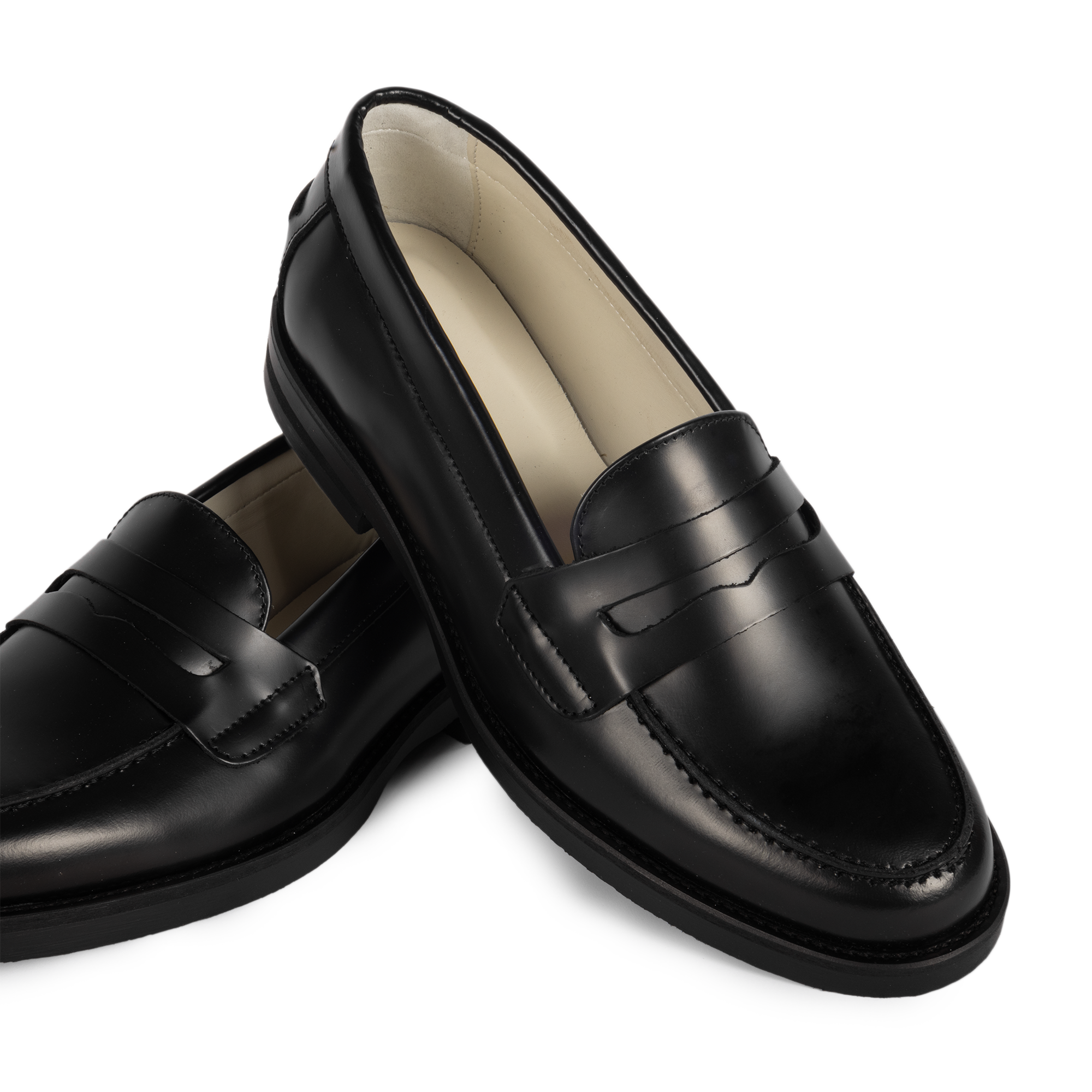 Duke + Dexter Women's Wilde Black Penny Loafer PWWBLAPEN