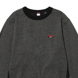 Nanga Eco Hybrid Mini Box Logo Embroidery Sweatshirt Black