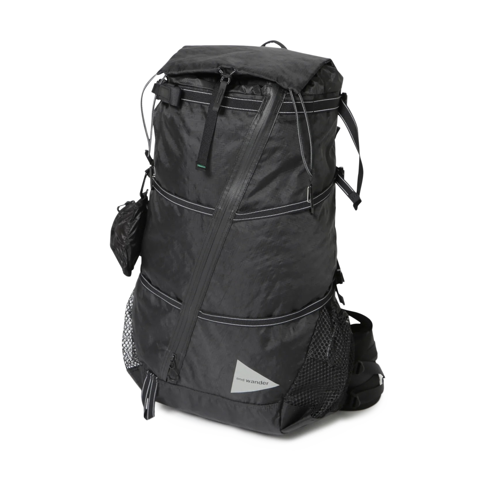 and wander Ecopak 40L Backpack Black