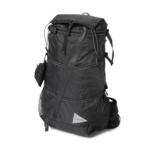 and wander Ecopak 40L Backpack Black