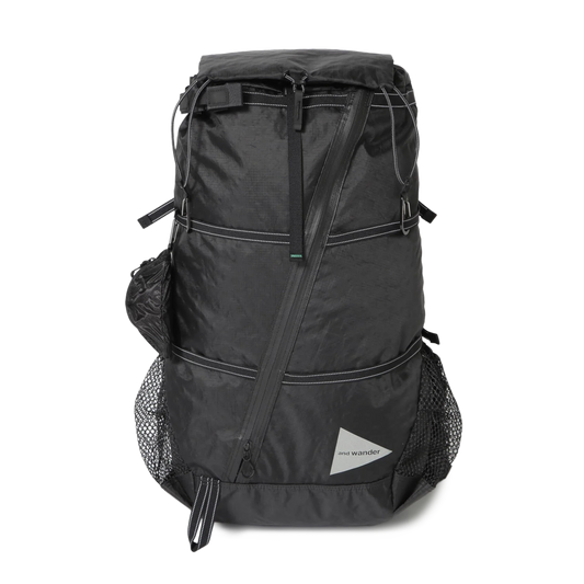and wander Ecopak 40L Backpack Black