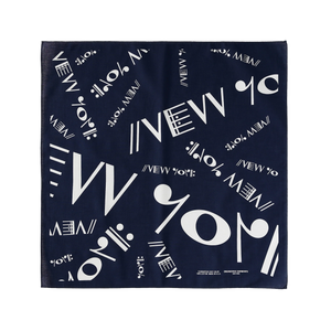 Engineered Garments Printed Bandana Navy NY