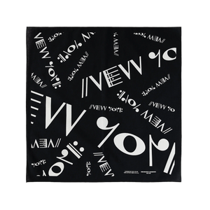 Engineered Garments Printed Bandana Black NY